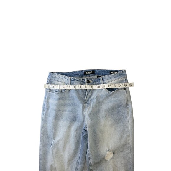 Buffalo David Bitton Rip And Repair Mid Rise Skinny Jeans Women Sz‎ 8/29 Casual - Picture 4 of 6